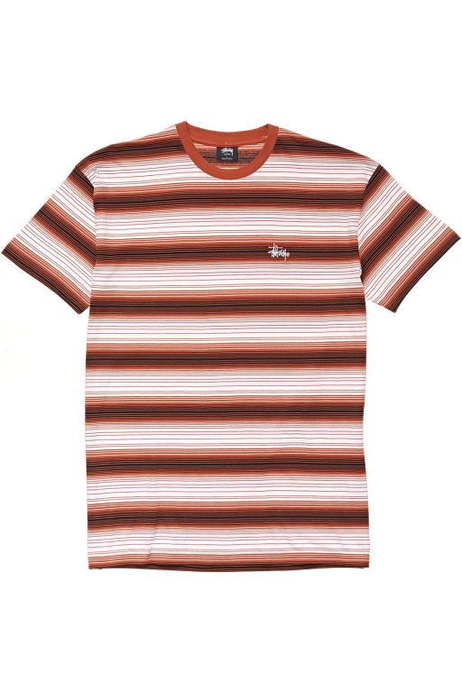 Stussy Mens Gradient Graffiti YD SS T Shirt Brown - OCIPK2571